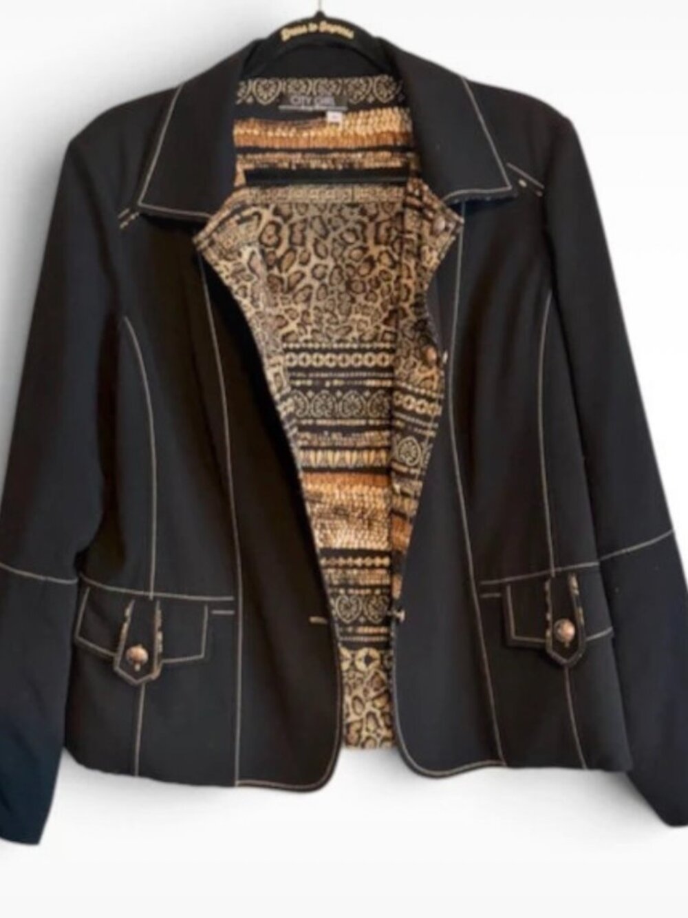 City girl Nancy Bolem blazer